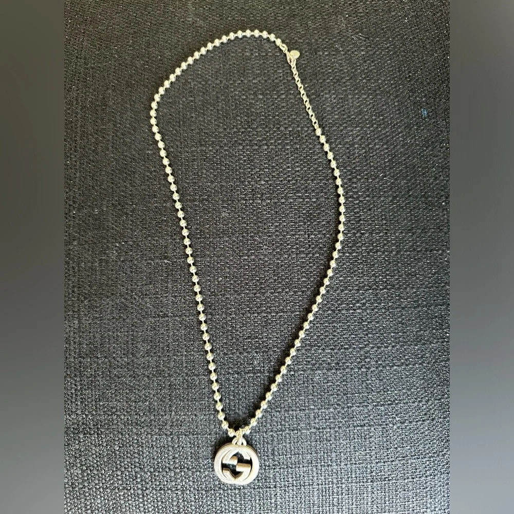 Gucci Men's Interlocking GG Pendant Necklace
